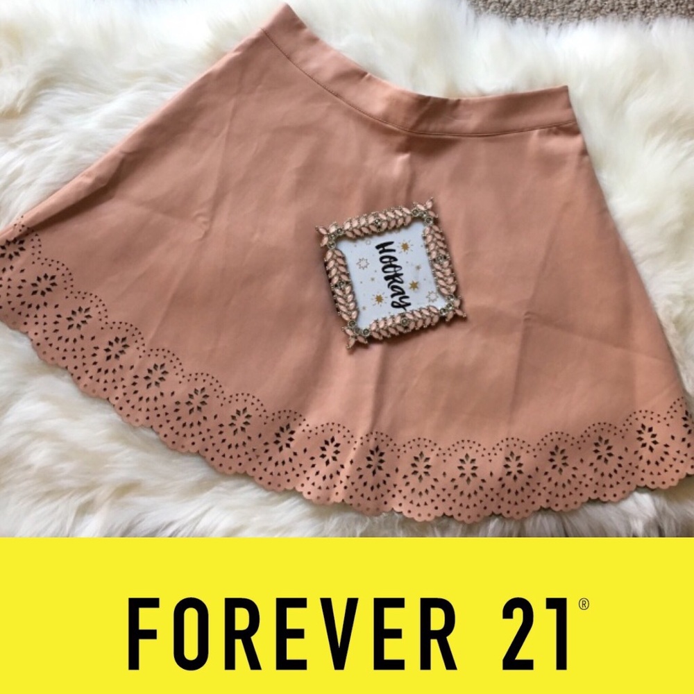Forever 21 Nude Mini Skirt